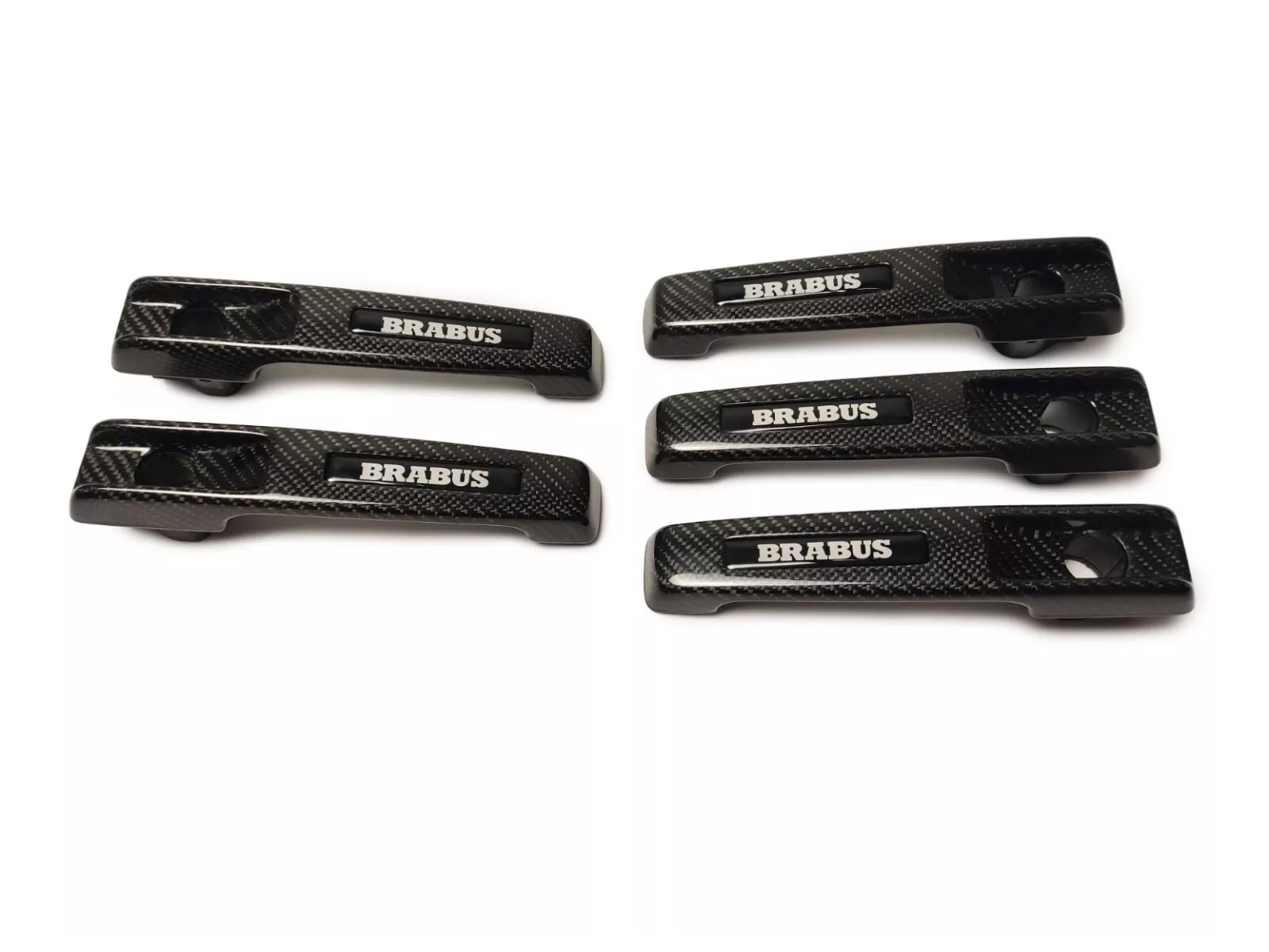 Carbon Fiber Brabus Door Handle Covers for Mercedes-Benz W463 W463A G-Class 5pcs